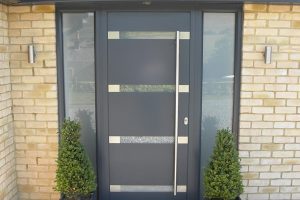 modern grey front door