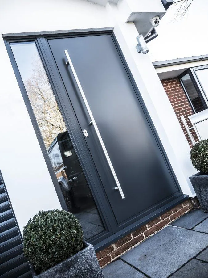 modern grey front door