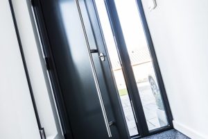 modern grey front door