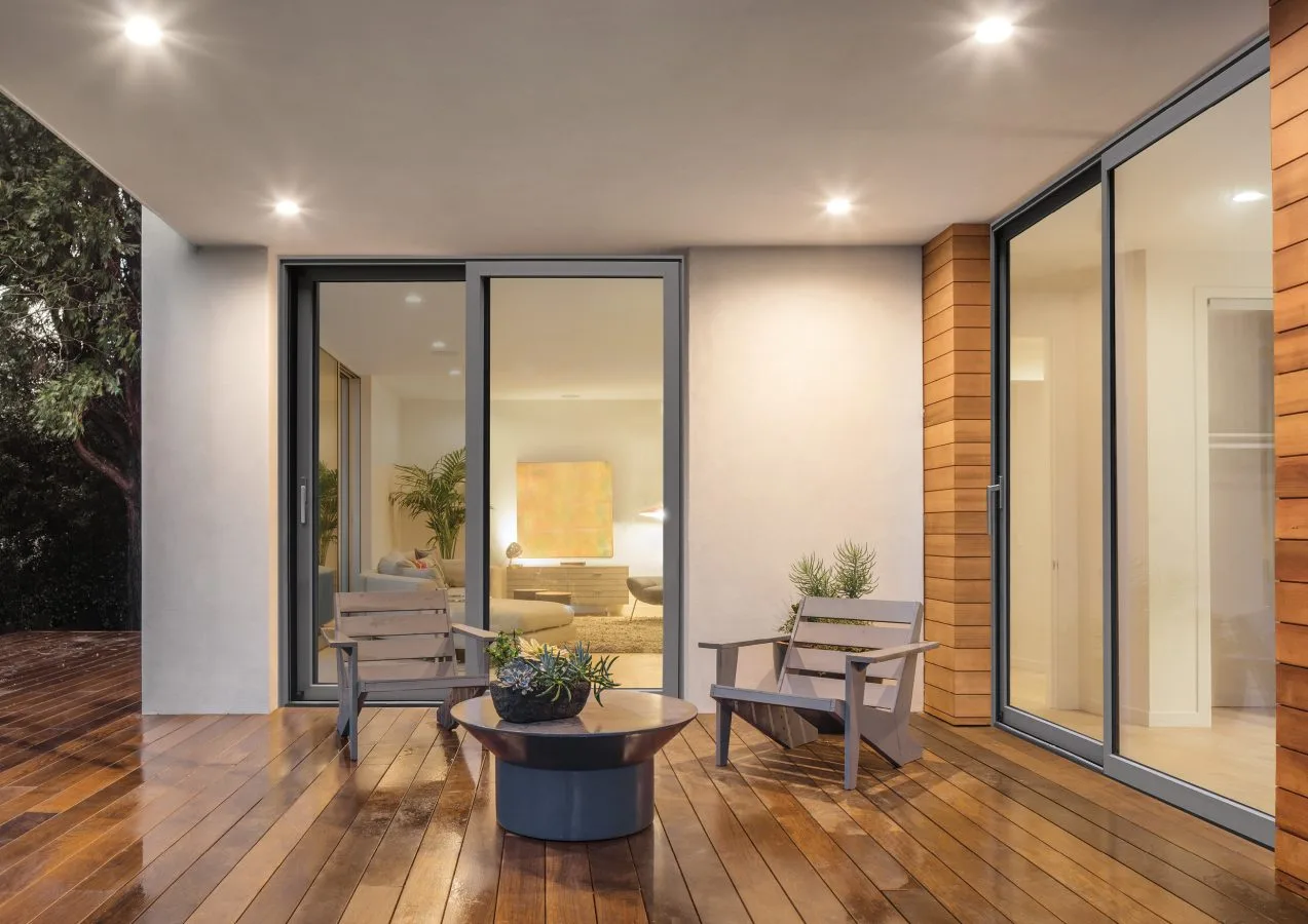 Deceuninck_Lift-and-Slide-Door_2_Small energy-efficient glass sliding glass door open