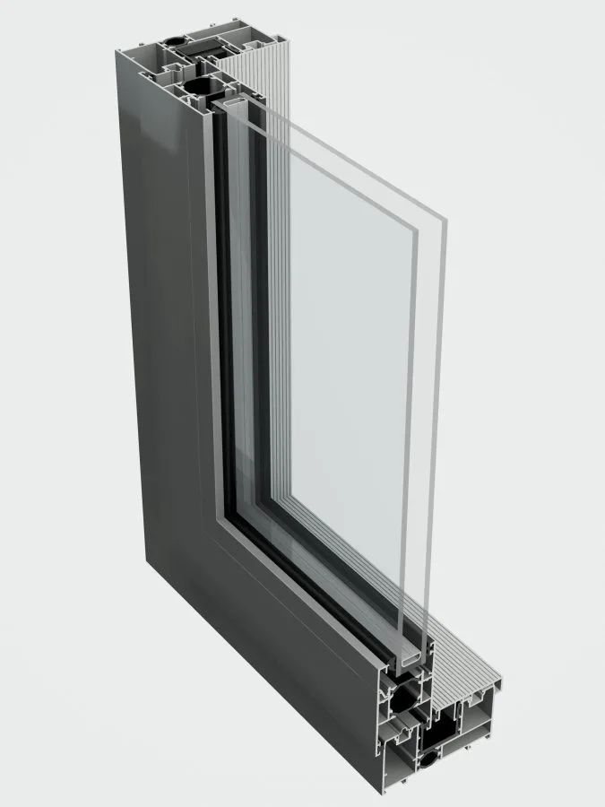 Inline Sliding Door Corner Profile Exterior Aerial Inline Sliding Door Corner Profile Exterior Aerial