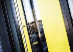 modern green front door