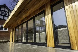 glass sliding sliding door track detail