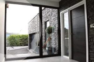 Rhino pivot door black