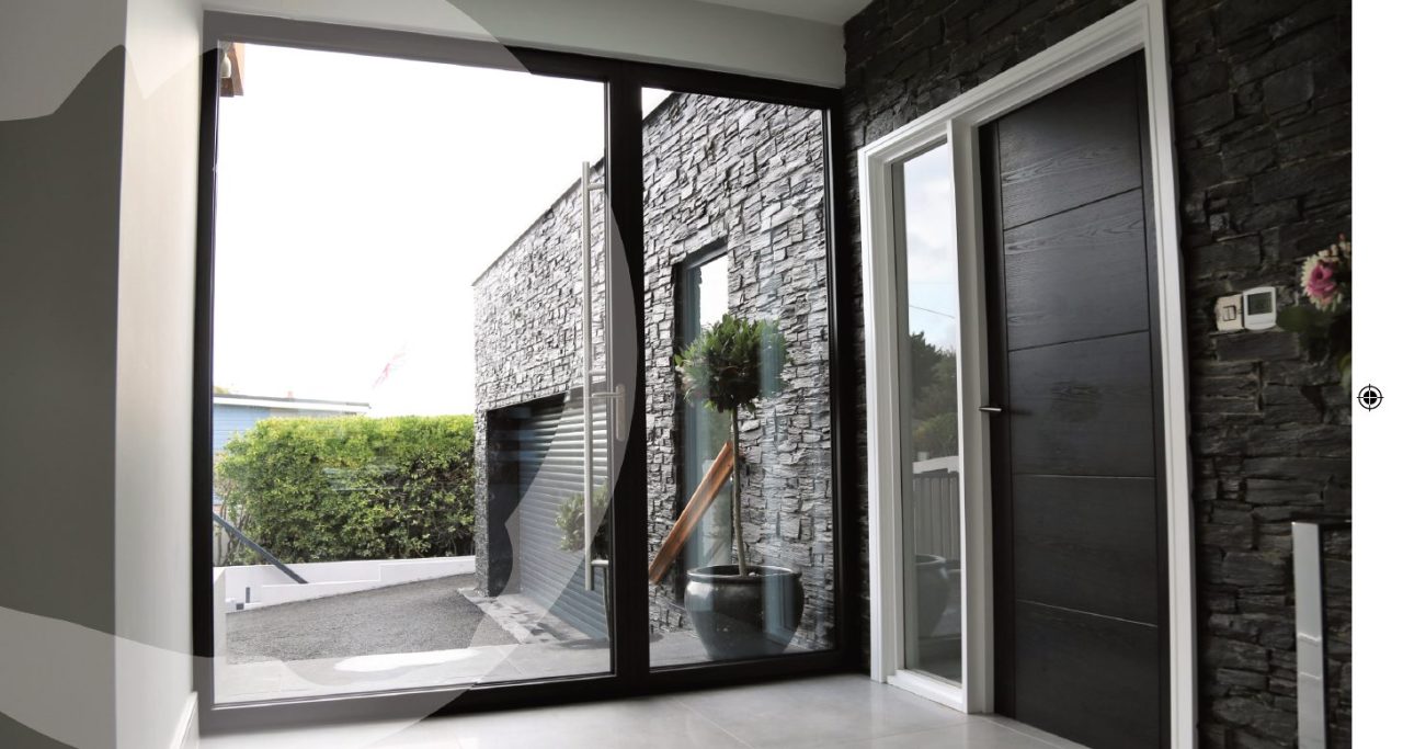 Rhino pivot door black