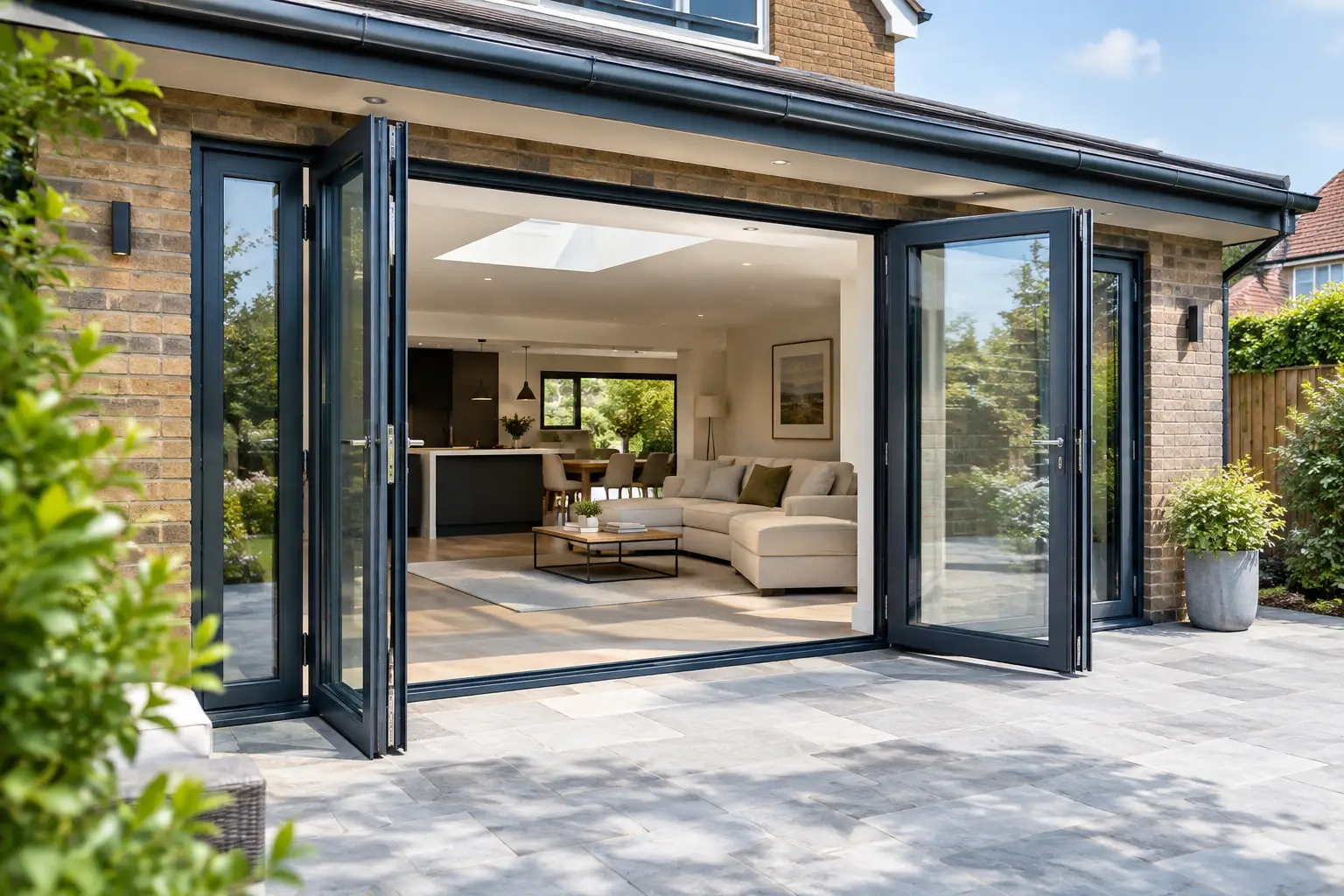 Aluminium French Doors for UK Extensions